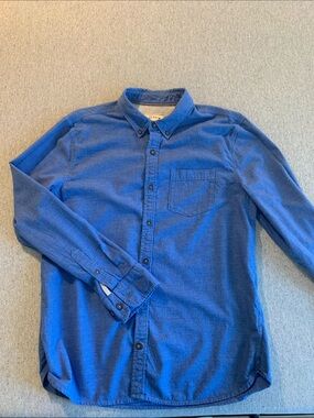 Fat Face Men's Royal Blue Button-Down Shirt